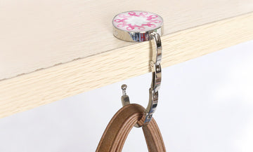Breast Cancer Awareness Tabletop Purse Bag Shopping Bag Holder